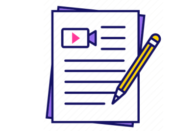 Ícono de documento — verificación de formato estándar de guión